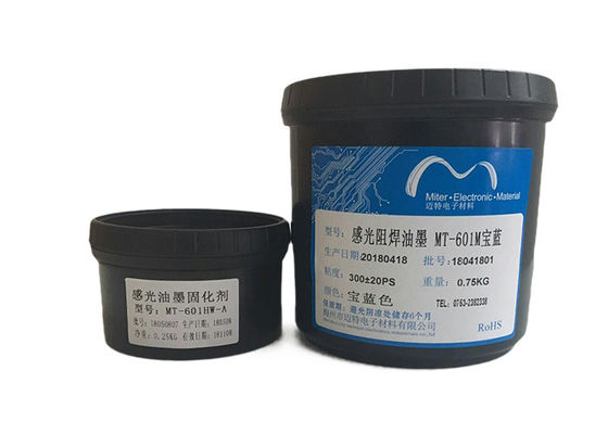 China Anti Alkalisch Vloeibaar Soldeerselmasker, van het het Soldeerselmasker van Photoimageable van de Koningsblauwenkleur de Inkt van PCB leverancier