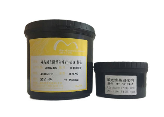 China Geneesbaar het Soldeerselmasker van de twee UV Fotogevoelig Inkt Wit Kleur van Pakpcb voor de Dubbele Kanten van PCB leverancier